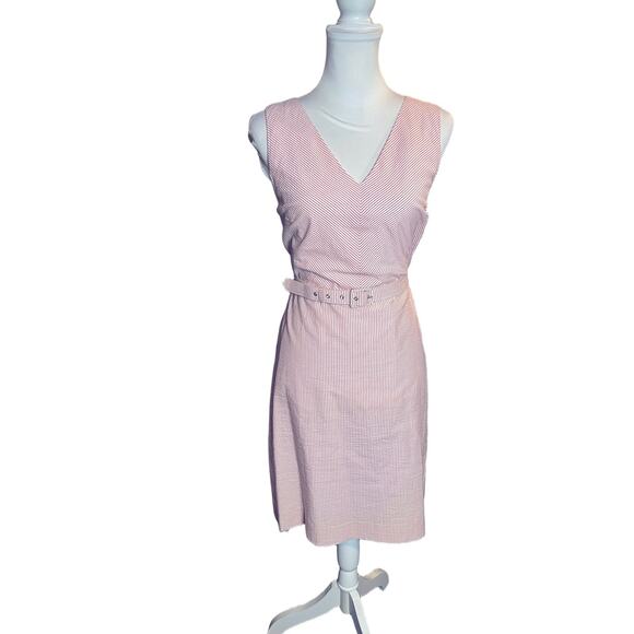 J. Crew Blush V-Neck Midi Dress - Picture 3 of 11